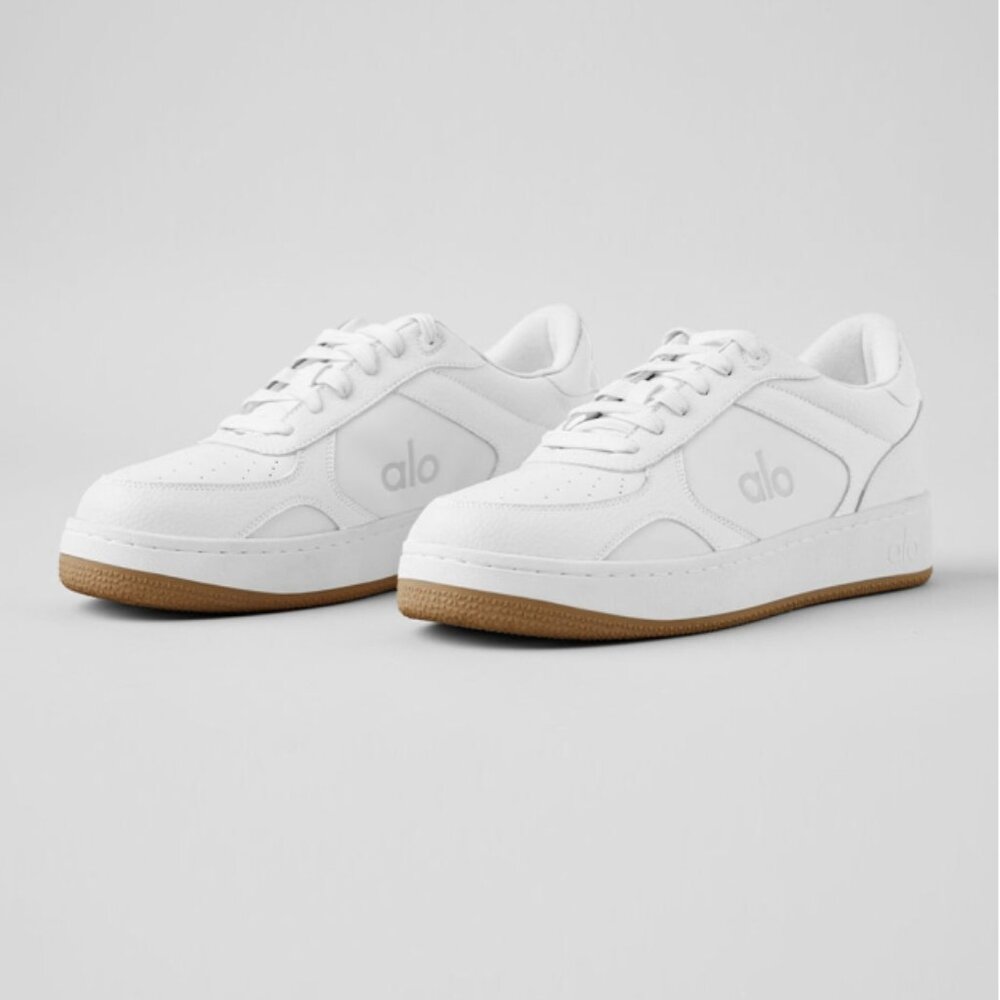 Alo Recovery Mode Sneakers Natural White Gum Tan Sporty Sports Athletic Shoes